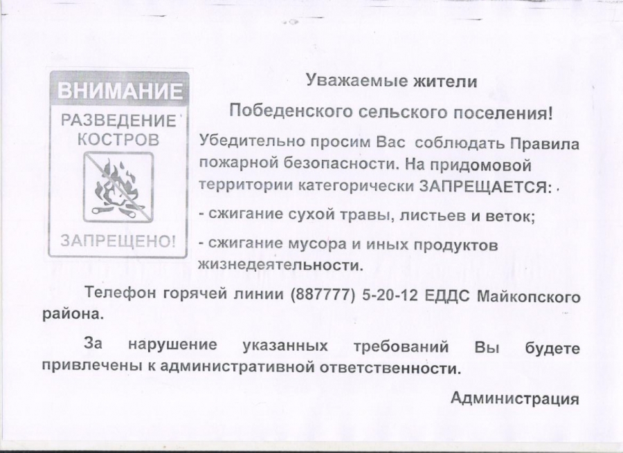 Информация по пожарам.