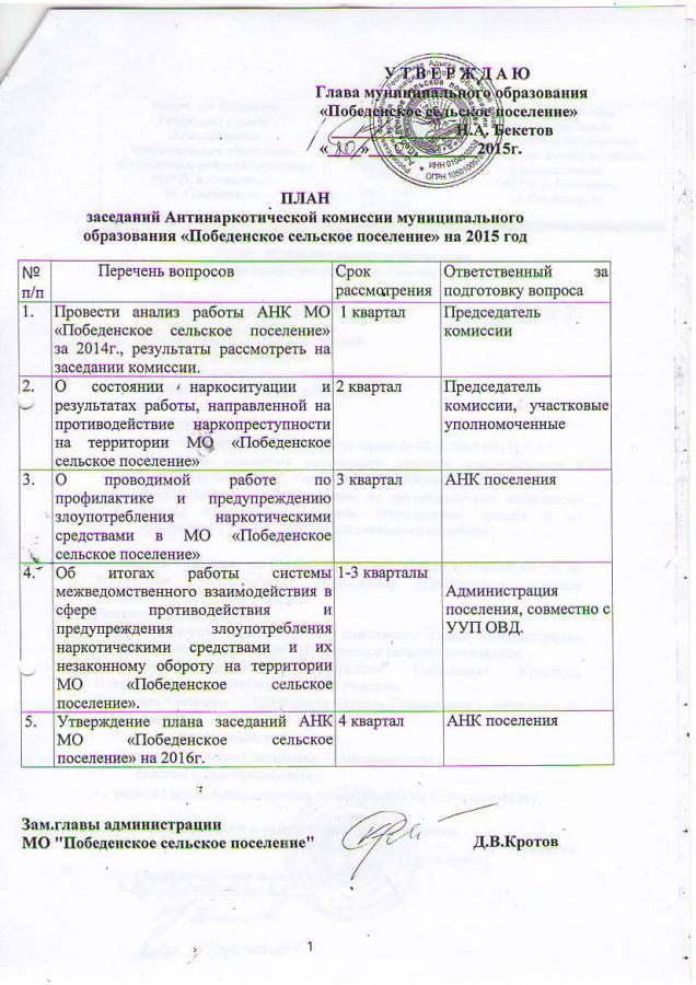 Распоряжения за январь-февраль 2015 года